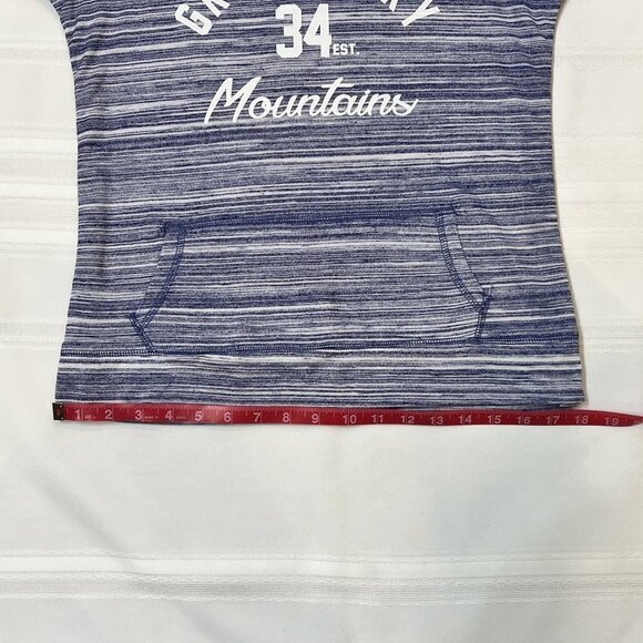 $5 Add-on‎ SALE Smoky Mountains LS T-Shirt Hoodie Blue Size S  LE Liquid Energy - Picture 6 of 10